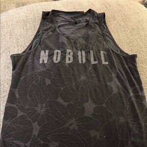 NOBULL Charcoal Floral Tank Top